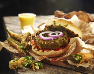 Koftas in Mumbai Street Food Style Burger